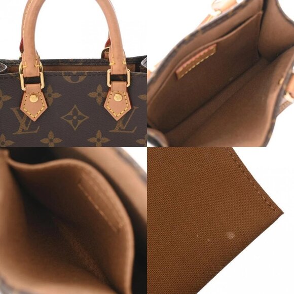LOUIS VUITTON Monogram Petite Sac Plat Old Model 2WAY Brown - Picture 12 of 13